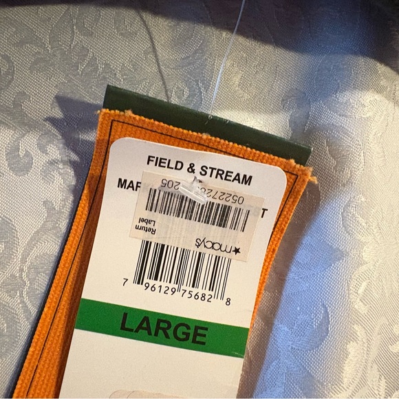 NEW Mens Field & Stream Thermal Waffle Long Sleeve Crew Neck Forest Green Sz L - Picture 5 of 12